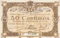 Frankreich 50 Cents - Le Havre Chamber of Commerce- 1917 - Replacement issue