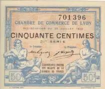 Frankreich 50 Cents - Lyon - Chamber of Commerce - 29-07-1920 - Twenty-first  Serial