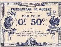 Frankreich 50 Cents - Prisionniers de guerre - 15�me r�gion