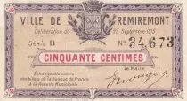 Frankreich 50 Cents - Remiremont - 1915 - Serial B - P.88-59