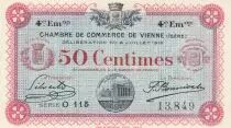 Frankreich 50 Cents - Vienne Chamber of Commerce - 08-07-1918 - Serial O.115