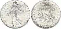 Frankreich 50 Cents Semeuse - 1915 - Silver