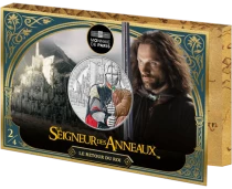 Frankreich 50 Euros - Aragorn and Minas Tirith (No. 2/4) - Colored Silver (MDP) - The Lord of the Rings