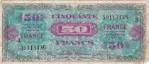 Frankreich 50 Francs - Allied Military Currency - 1944 - Serial 3
