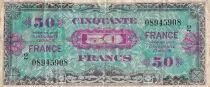 Frankreich 50 Francs - Allied Military Currency - 1945 - Serial 2 - P.122