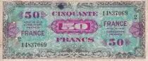 Frankreich 50 Francs - Allied Military Currency - 1945 - Serial 2 - P.122