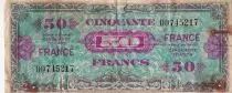 Frankreich 50 Francs - Allied Military Currency - 1945 - Without serial - P.122