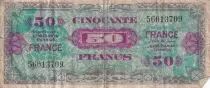 Frankreich 50 Francs - Allied Military Currency - 1945 - Without serial - P.122
