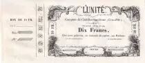 Frankreich 50 Francs - Banque de l\'Unit� - 1870 - AU