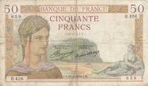Frankreich 50 Francs - Ceres - 21-02-1935 - Series R.426