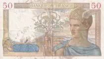 Frankreich 50 Francs - C&eacute;r&egrave;s - 21-09-1939 - Serial M.11063 - VF - P.85