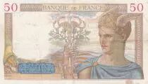 Frankreich 50 Francs - C&eacute;r&egrave;s - 27-12-1934 - Serial R.141 - P.81