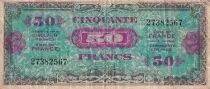 Frankreich 50 Francs - Flag - 1944 - Without serial - P.117