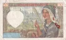 Frankreich 50 Francs - Jacques Coeur - 02-10-1941 - Serial Y.129 - P.93
