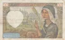 Frankreich 50 Francs - Jacques Coeur - 18-12-1941 - Serial E.142