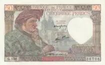 Frankreich 50 Francs - Jacques Coeur - 20-11-1941- Serial G.136