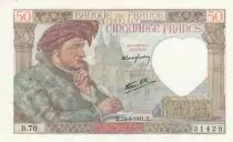 Frankreich 50 Francs - Jacques Coeur - 24-04-1941 - Serial B.70