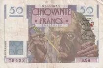 Frankreich 50 Francs - Le Verrier - 02-10-1947 - Serial S.96 - P.127