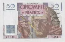 Frankreich 50 Francs - Le Verrier - 24-08-1950 - Serial Y.161- P.127