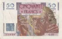 Frankreich 50 Francs - Le Verrier - 31-05-1946 - Serial G.35 - P.127