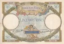 Frankreich 50 Francs - Luc Olivier Merson - 02-11-1927 - Serial S.1309 -  P.80