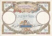 Frankreich 50 Francs - Luc Olivier Merson - 05-07-1934 - Serial V.15625 - P.80