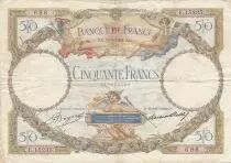 Frankreich 50 Francs - Luc Olivier Merson - 05-07-1934 - Serial Y.15651 - P.80