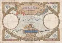 Frankreich 50 Francs - Luc Olivier Merson - 06-05-1932 - Serial D.10209 - P.80