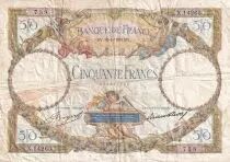 Frankreich 50 Francs - Luc Olivier Merson - 10-08-1933 - Serial X.14265 - P.80