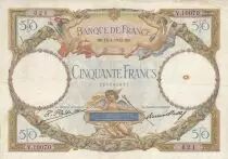 Frankreich 50 Francs - Luc Olivier Merson - 14-04-1932 - Serial V.10070