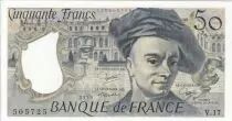 Frankreich 50 Francs - Quentin de la Tour - 1979 - Serial V.17