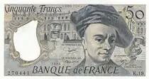 Frankreich 50 Francs - Quentin de la Tour - 1980 - Serial K.19
