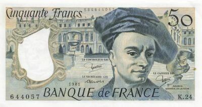 Frankreich 50 Francs - Quentin de la Tour - 1981 - Serial K.24