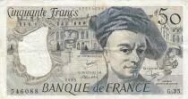 Frankreich 50 Francs - Quentin de la Tour - 1983 - Serial W.33 - AU - P.152b