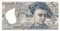 Frankreich 50 Francs - Quentin de la Tour - 1985 - Serial K.43 - P.152