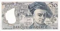 Frankreich 50 Francs - Quentin de la Tour - 1986 - Serial Q.46- XF - P.152b