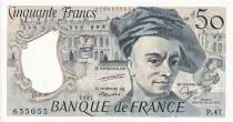 Frankreich 50 Francs - Quentin de la Tour - 1987 - Serial P.47 - UNC - P.152c