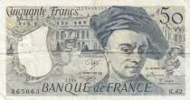 Frankreich 50 Francs - Quentin de la Tour - 1990 - Serial B.62 - P.152