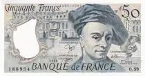 Frankreich 50 Francs - Quentin de la Tour - 1990 - Serial O.59 - P.152