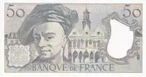 Frankreich 50 Francs - Quentin de la Tour - 1990 - Serial W.59 - XF - P.152e