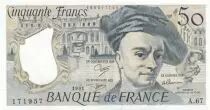 Frankreich 50 Francs - Quentin de la Tour - 1991 - Serial A.67