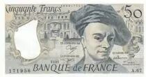 Frankreich 50 Francs - Quentin de la Tour - 1991 - Serial A.67