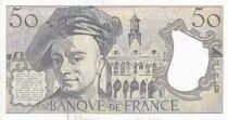 Frankreich 50 Francs - Quentin de la Tour - 1991 - Serial J.68 - XF - P.152e