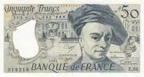 Frankreich 50 Francs - Quentin de la Tour - 1991 - Serial R.68 - VF - P.152e