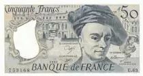 Frankreich 50 Francs - Quentin de la Tour - 1991 - Serial U.63