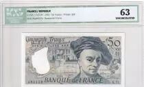 Frankreich 50 Francs - Quentin de la Tour - 1992 - Serial N.71- ICG 63UNC