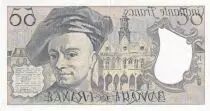 Frankreich 50 Francs - Quentin de la Tour - Printed error - 1989 - Serial E.57 - P.152