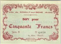 Frankreich 50 Francs , Romilly-sur-Seine S&eacute;rie A
