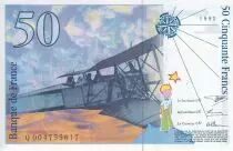 Frankreich 50 Francs - Saint-Exup&eacute;ry - 1992 - Letter Q - P.157