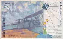 Frankreich 50 Francs - Saint-Exup&eacute;ry - 1992 - Lettre G - F.72.01ag